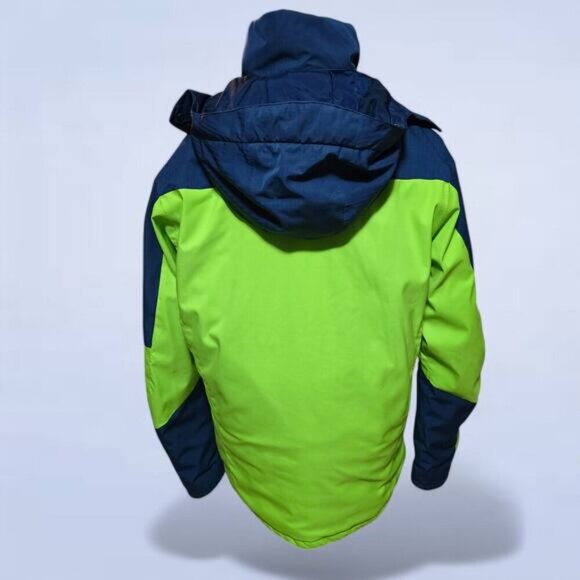 Salomon Icerocket Ski Jacket in Acid Lime/Night Sky - Size Medium - Picture 4 of 9